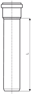 Mynd af PP Rör  90 x 2000mm