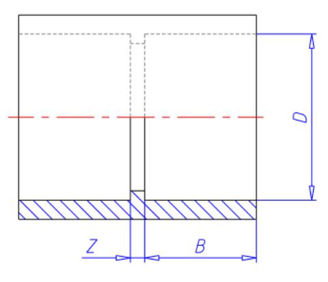 Mynd af PVC Lím Múffa 200mm