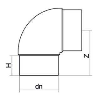Mynd af Hné DN 180 - SDR 17