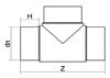 Mynd af Té DN 225 - SDR 17