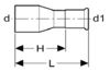 Mynd af Press Nippil-Minnkun Galvaniseruð 35 x 18 mm