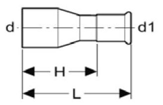 Mynd af Press Nippil-Minnkun Galvaniseruð 35 x 18 mm