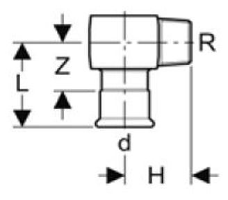 Mynd af Press Nippil-Hné Tengi Galvaniserað 15mm x       3/8"