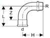 Mynd af Press Nippil-Hné Galvaniserað 15mm x       3/8"