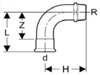 Mynd af Press Nippil-Hné Galvaniserað 15mm x       3/8"