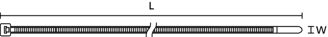 Mynd af Dragbönd  3,5x200mm T30L Sv.