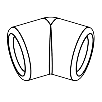 Mynd af PP-R FS Hálfhné 63mm