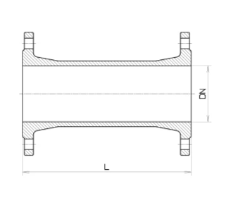 Mynd af Framlenging Hawle Tvöföld Flangs DN80/L800 PN16