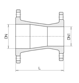 Mynd af Minnkun Hawle Flangs DN125>DN100 PN16