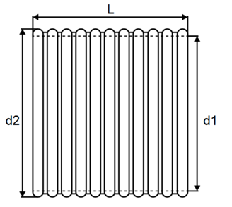 Mynd af Rör 300x6000mm Riffluð SN8 Sv.