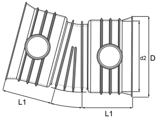 Mynd af Magnacor Beygja 500mm 30°