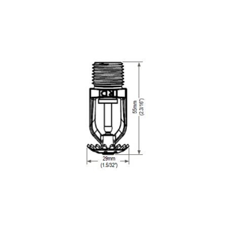 Mynd af IFI Sprinkler stútur 1/2 68° Upp & niður Hrað Króm K80