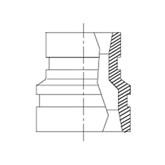 Mynd af Minnkanir 4" x 3" Galvaniserað 