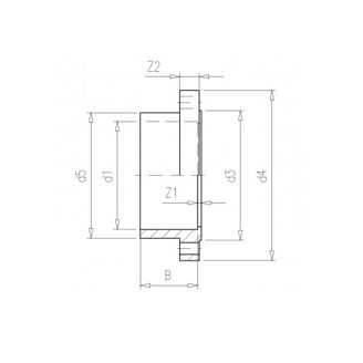 Mynd af PVC Flangsasett 110mm