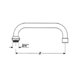 Mynd af BT Armaturen U-Yfirsveifla 200 mm